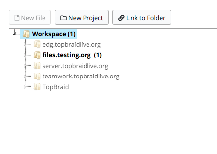 TopBraid EDG Files New Project Button