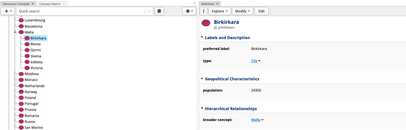 ADS Taxonomy Import Result