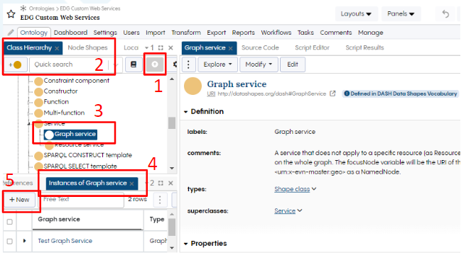 Creating a graph service instance