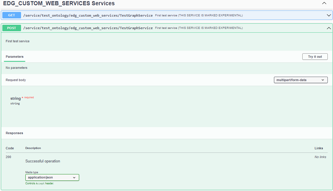 Viewing your web service in SWAGGER